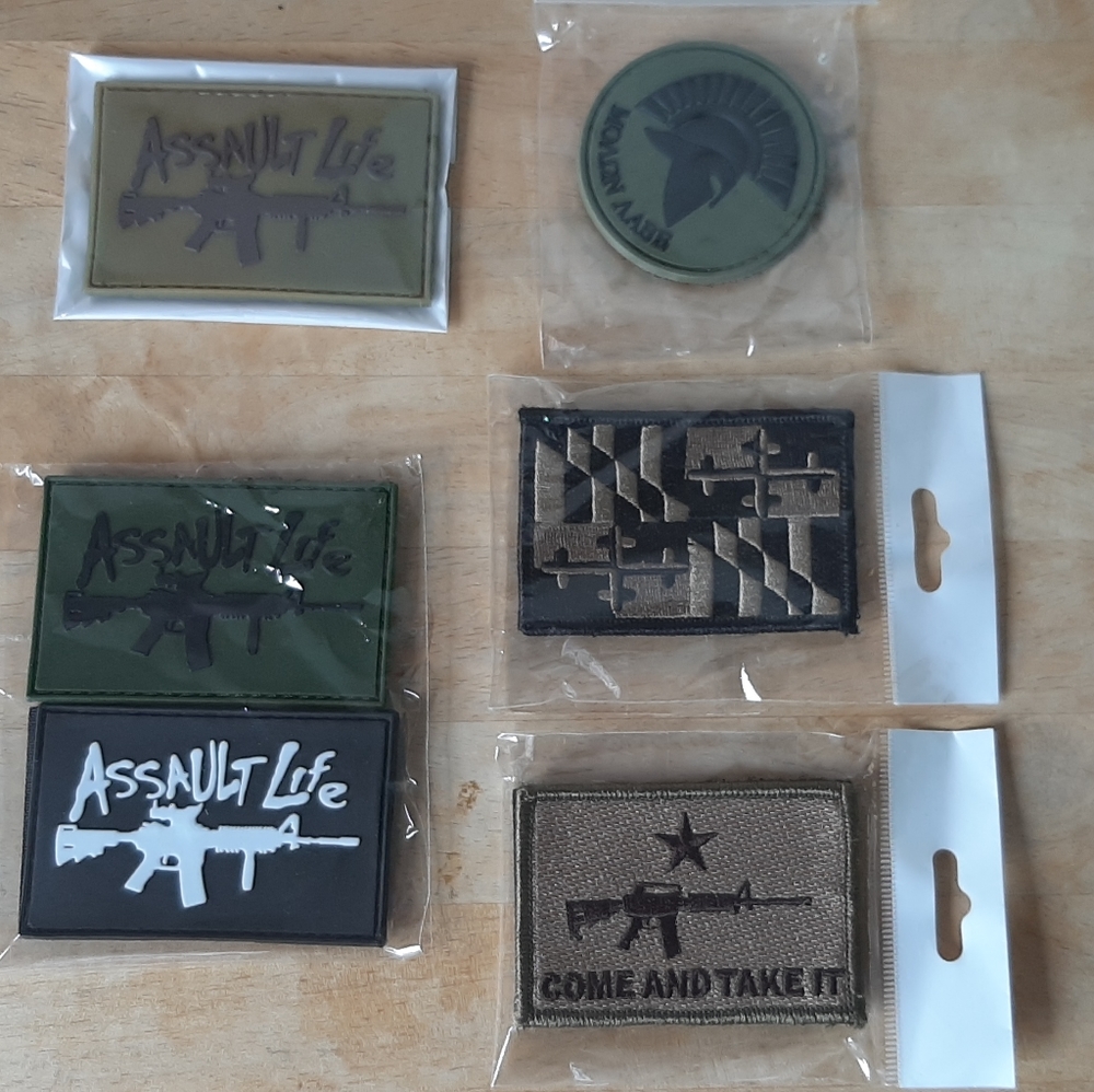 6 Tactical Velcro Patches